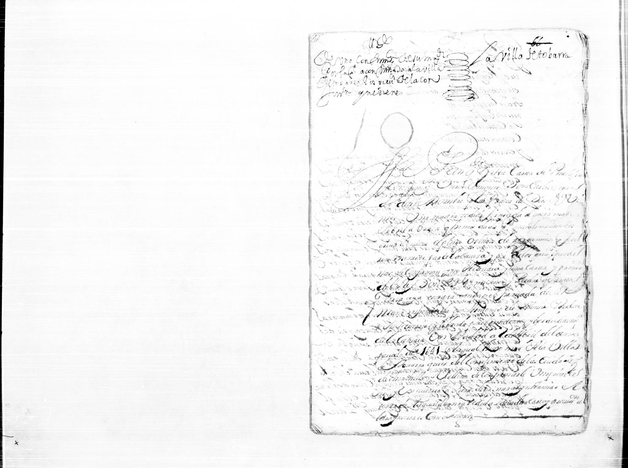 Carta de privilegio de Carlos II confirmando a la villa de Tobarra su privilegio de jurisdicción en primera instancia.